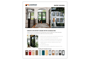 entry doors info sheet thumbnail image